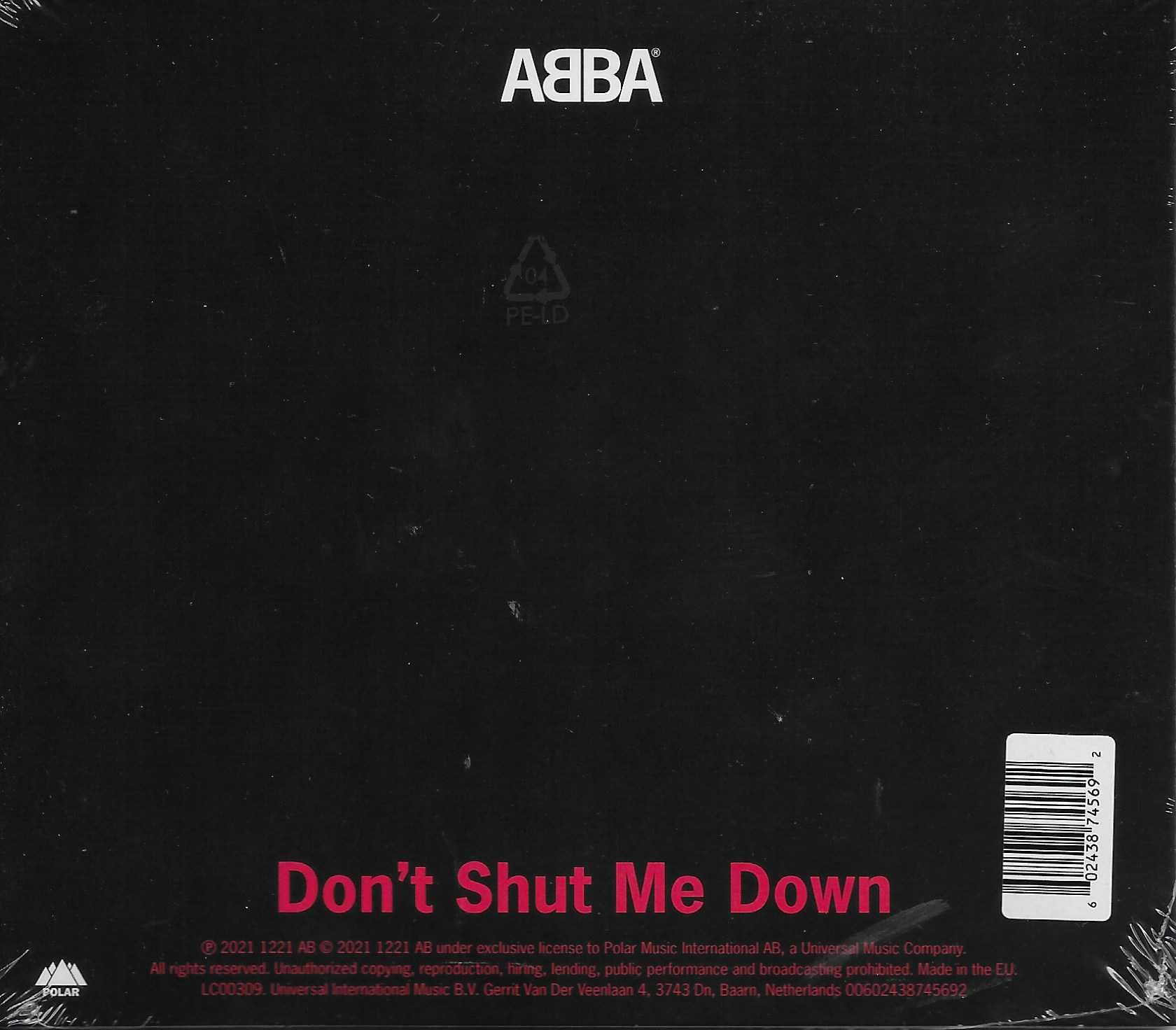 Picture of 00602438745692 Don't shut me down by artist Abba 